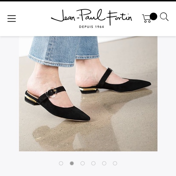 Black shoes/ ballerine pointue en suede - Picture 2 of 6